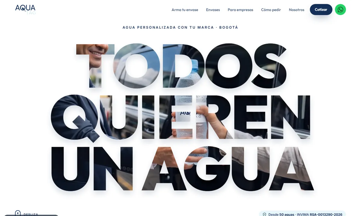 Página web de AquaTag