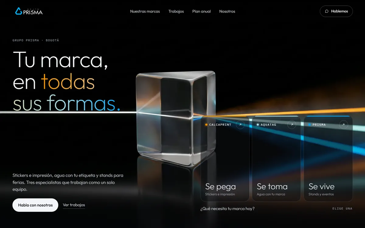 Portada de grupopri5ma.com