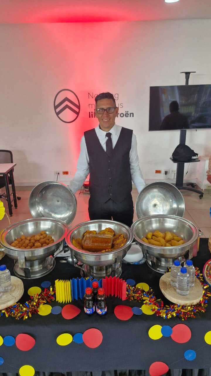 Mesa de catering temática