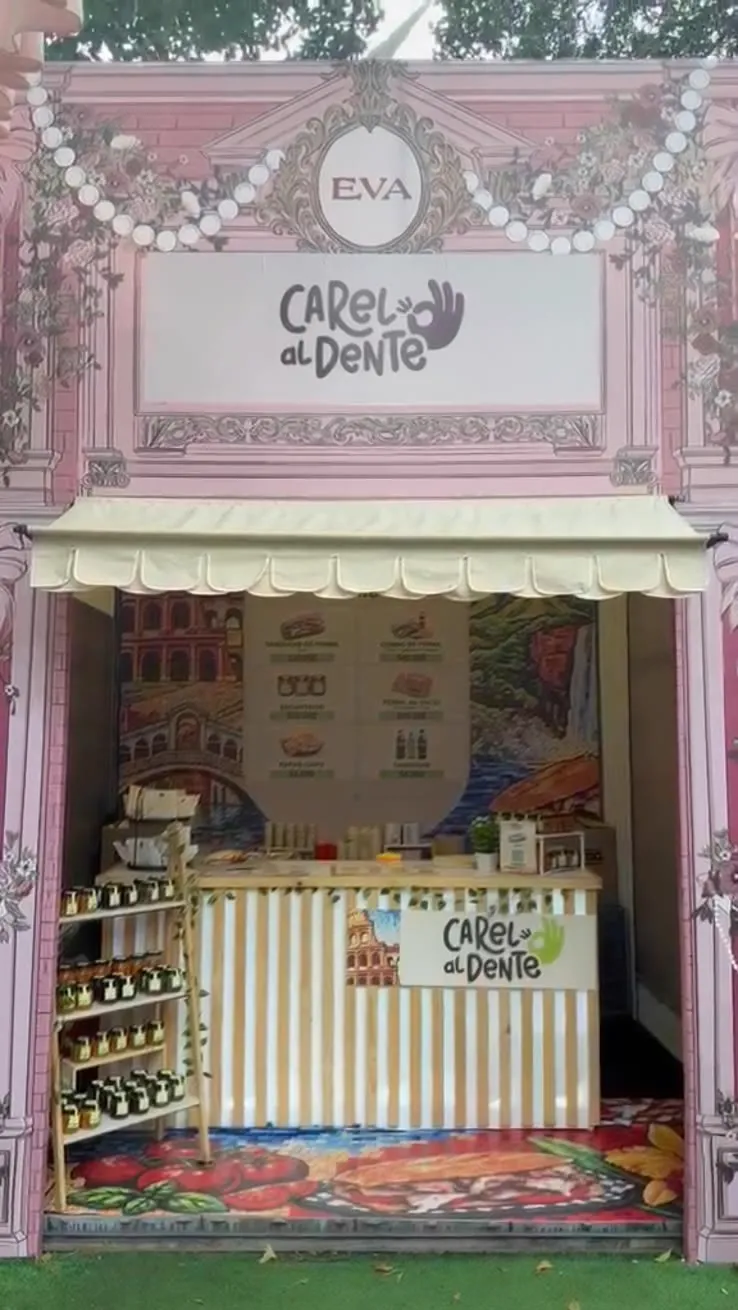 Stand de Carel al Dente montado en la Feria EVA