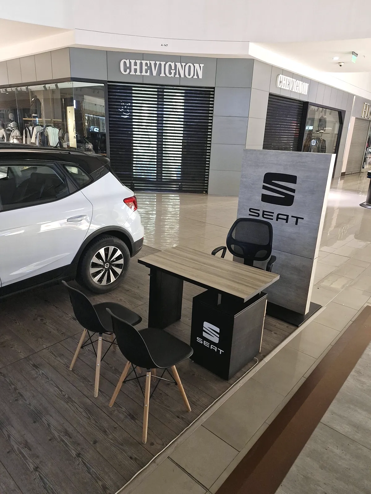 Vista de la isla de Seat con su zona de atención