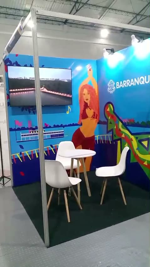 Video del stand ilustrado de Barranquilla montado en la feria