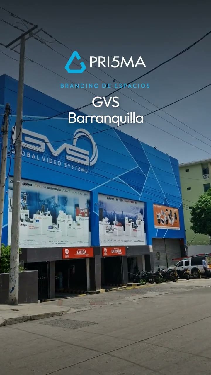 Video resumen del proyecto Branding interior y fachada de GVS en Barranquilla